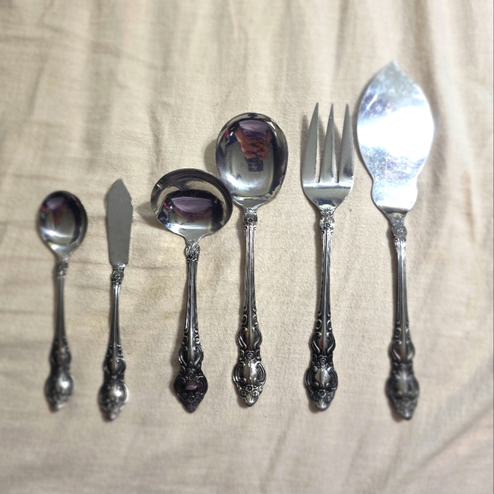 VTG Serving Set of (6) LIFETIME CUTLERY STAINLESS Made In JAPAN